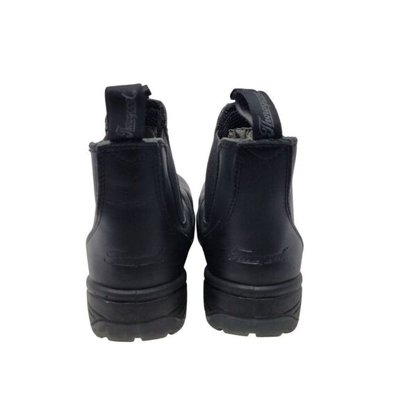 Thorogood Mens Black Slip-On Safety Toe Wellington Boots Sz 10 Leather Durable - Picture 9 of 11
